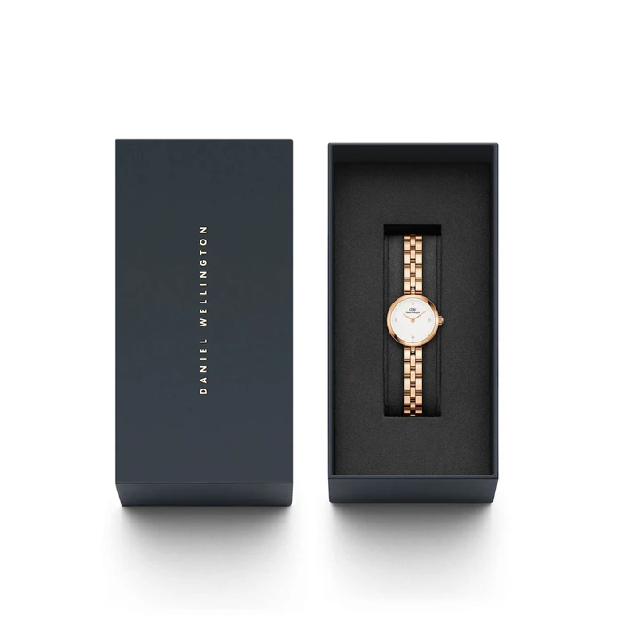 Daniel Wellington Lumine Women's Watch 22mm Rose Gold Metal Bracelet DW00100717