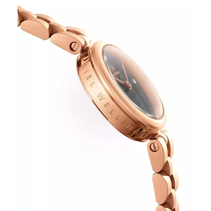 Daniel Wellington Elan Lumine Malachite Γυναικείο Ρολόι 22mm Ροζ Χρυσό Μεταλλικό Μπρασελέ DW00100721