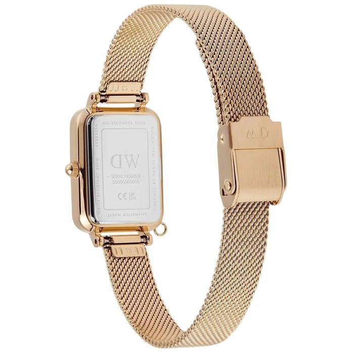 Women Watch Daniel Wellington Quadro 26mm DW00100749 - Gold Stainless Steel Bracelet