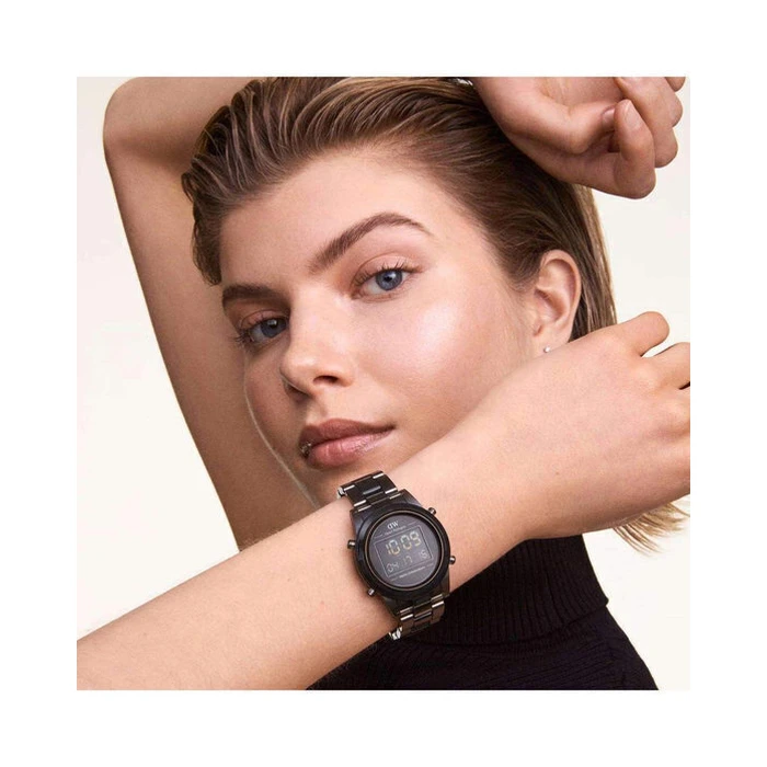 Daniel Wellington Retro Digital Men's Digital Watch 36mm Quartz Battery Chronograph Grey Resin Strap DW00100759