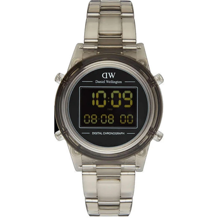 Daniel Wellington Ψηφιακό Ανδρικό Ρολόι 36mm DW00100760 – Γκρι Καουτσούκ Λουράκι