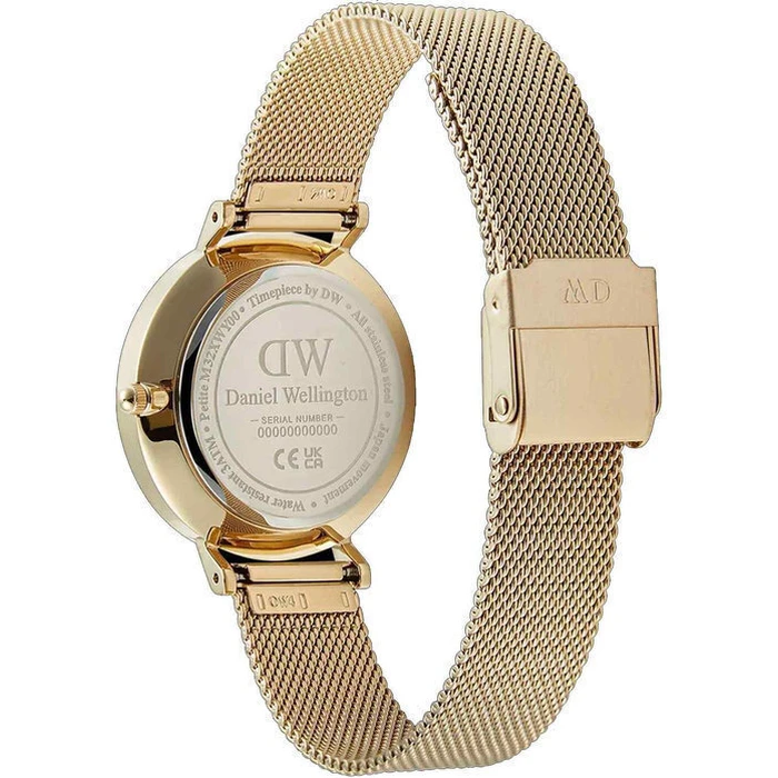 Daniel Wellington Petite Women's 32mm Quartz Watch Gold Metal Bracelet DW00100771
