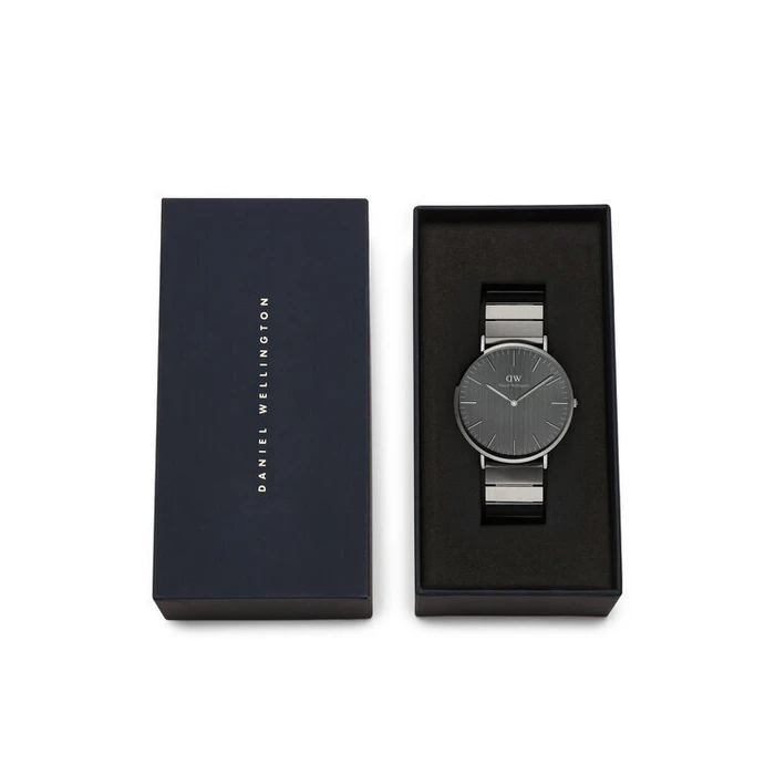 Daniel Wellington Men's Quartz Watch 40mm Black Metal Bracelet Green Dial DW00100776