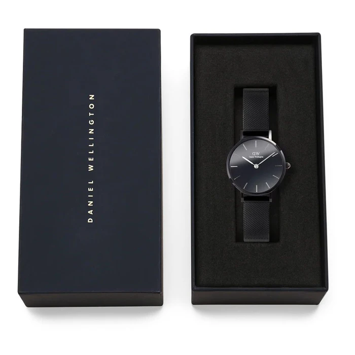 Γυναικείο Ρολόι Daniel Wellington 28mm με Μαύρο Μεταλλικό Μπρασελέ DW00100798