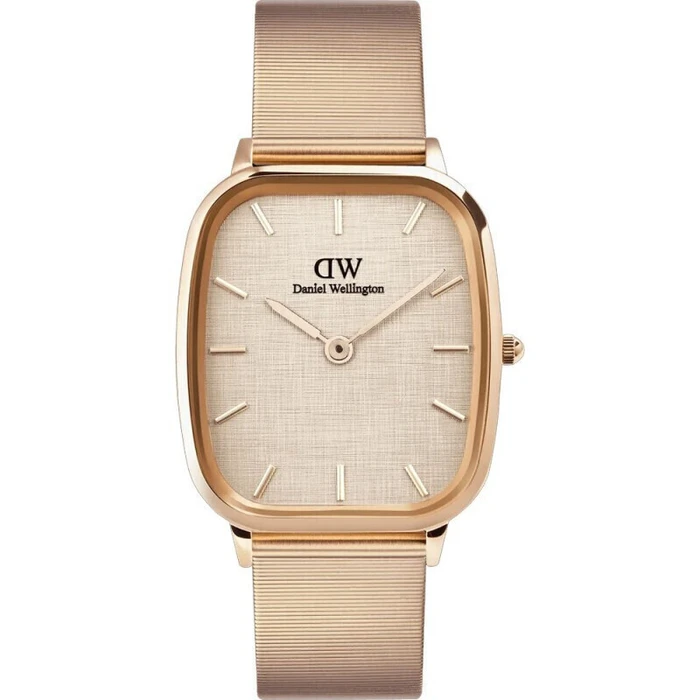 Daniel Wellington Marlon Wire Linen Γυναικείο Ρολόι 32mm DW00100815 - Χρυσό Ατσάλινο Μπρασελέ