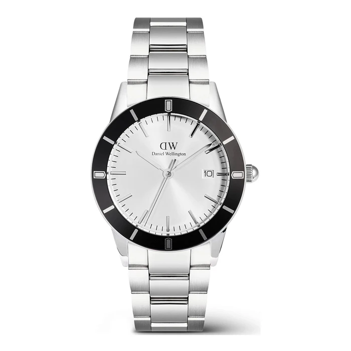Daniel Wellington Ανδρικό Ρολόι 40mm Μπαταρίας με Ασημί Μεταλλικό Μπρασελέ DW00100819
