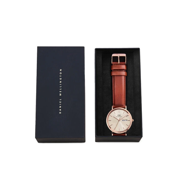 Daniel Wellington Women's Quartz Watch DW00100829 (40MM) Brown Leather Strap