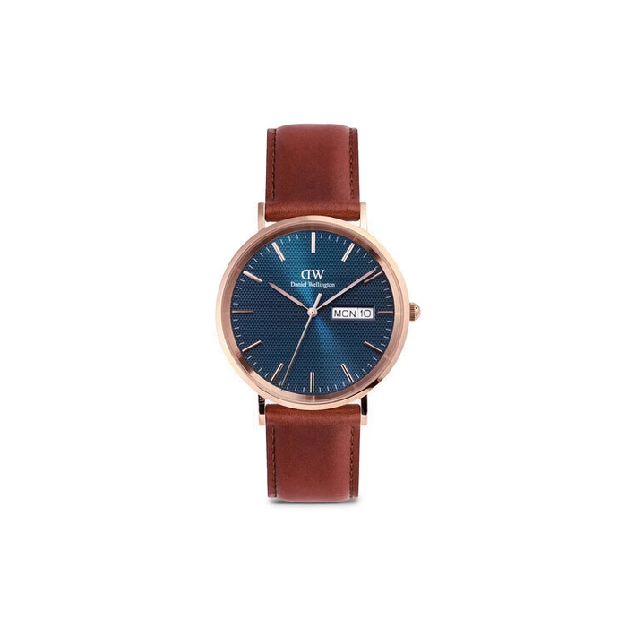 Daniel Wellington Classic Γυναικείο Ρολόι Μπαταρίας με Καφέ Μεταλλικό Μπρασελέ DW00100830