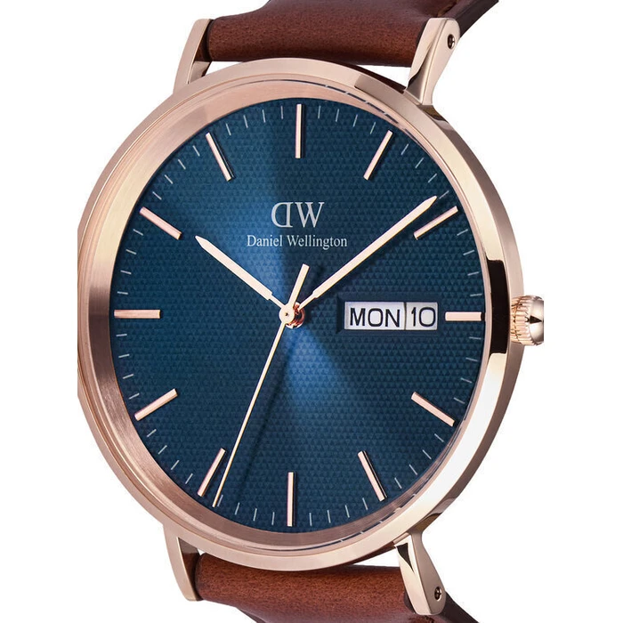 Daniel Wellington Classic Γυναικείο Ρολόι Μπαταρίας με Καφέ Μεταλλικό Μπρασελέ DW00100830