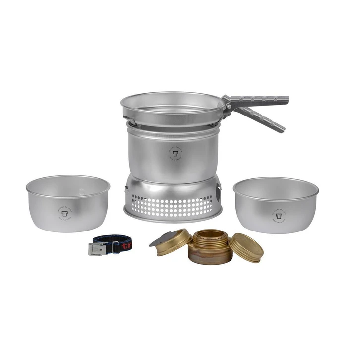 Trangia Camping Cookware Set — 1 L Pot & 18 cm Frying Pan, Silver (MPN: 140271)