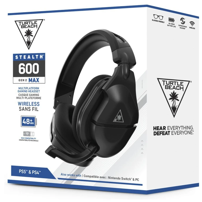 Turtle Beach Stealth 600P Gen 2 MAX Ασύρματα Gaming Ακουστικά για PlayStation - Μαύρο