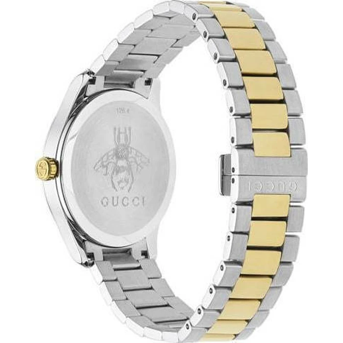 Gucci Γυναικείο Ρολόι 38mm Μπαταρίας με Μεταλλικό Μπρασελέ YA1264074