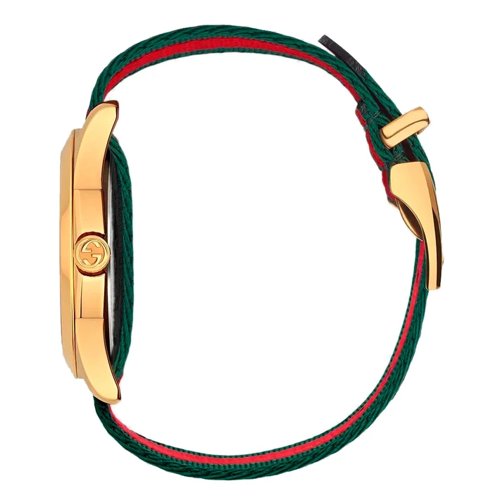 Gucci Γυναικείο Ρολόι 38mm Μπαταρίας με Υφασμάτινο Λουράκι YA126487B