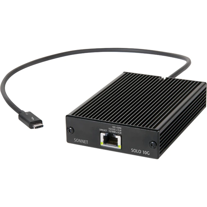 Sonnet Solo 10G Thunderbolt 3 σε 10Gb Base-T Ethernet προσαρμογέας (RJ45)