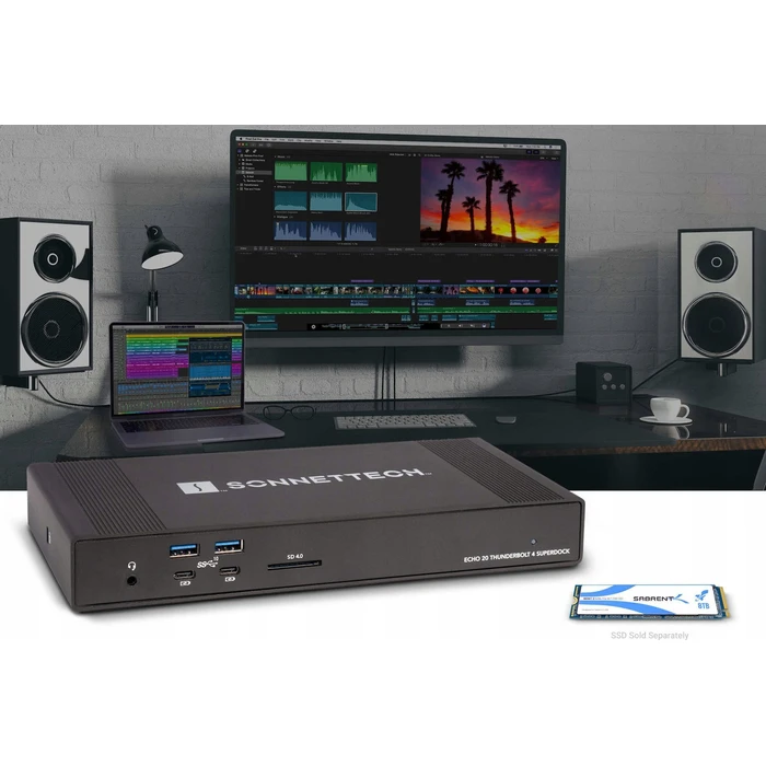 Sonnet Echo 20 Thunderbolt 4 SuperDock (Μαύρο)