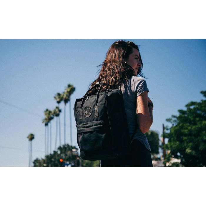 Fjällräven Kånken No. 2 16L Μαύρο - Σακίδιο Πλάτης Unisex