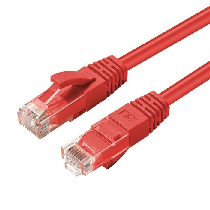 Microconnect U/UTP Cat6 Flat LSZH Ethernet Network Cable 0.5m Red (UTP6005R)