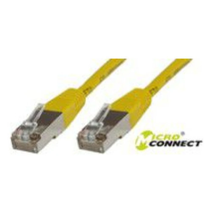 Microconnect F/UTP Cat.6 (Gigabit) Καλώδιο Δικτύου Ethernet 0.5m Κίτρινο STP6005Y