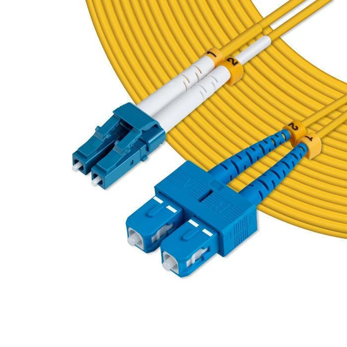 Microconnect Fiber Optic Patch Cable LC/UPC - SC/UPC 1 m Yellow LSZH (FIB421001)
