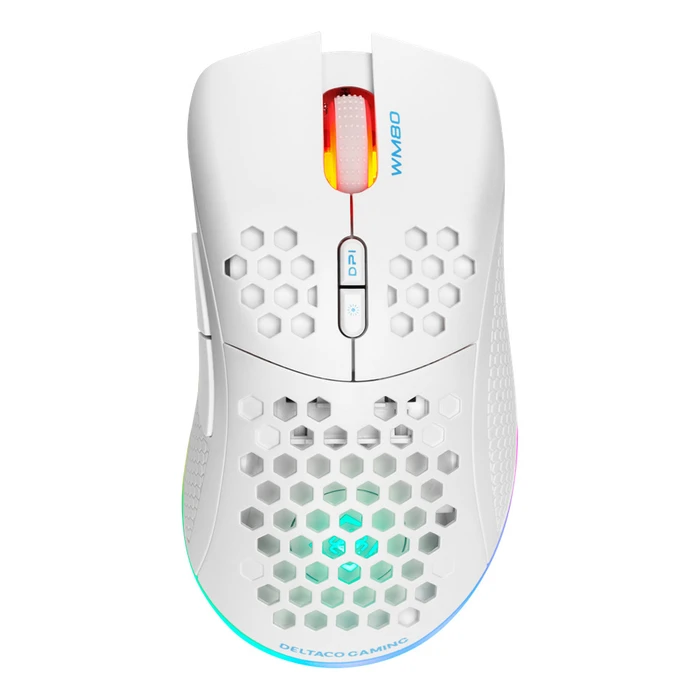 Deltaco Gaming Ποντίκι USB RGB, λευκό (GAM-120-W)