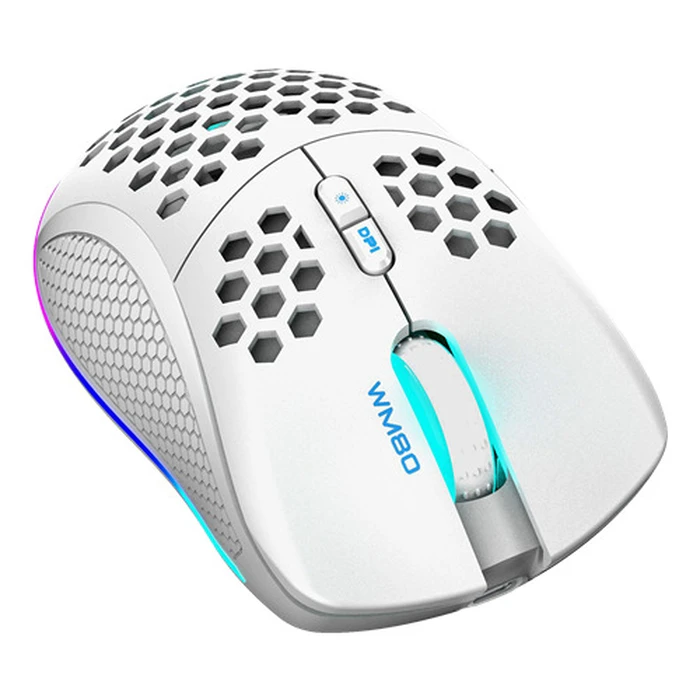 Deltaco Gaming Ποντίκι USB RGB, λευκό (GAM-120-W)