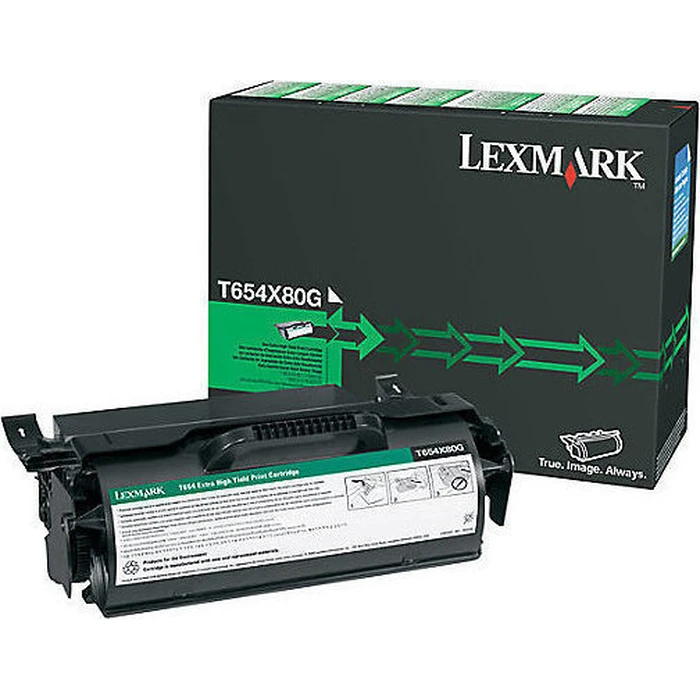 Lexmark T654X80G Genuine Black Laser Toner Cartridge Extra High Yield 36,000 Pages