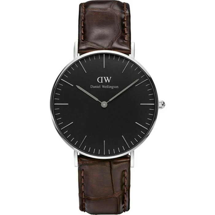 Daniel Wellington Classic York Ανδρικό Ρολόι 36mm Καφέ Δερμάτινο Λουράκι