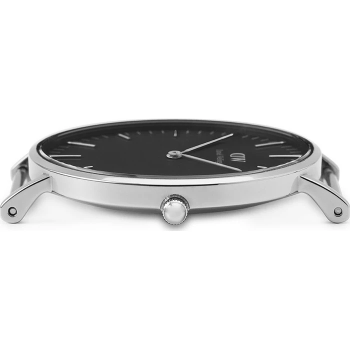 Daniel Wellington Classic Cornwall Men's Watch 36mm Quartz Black Fabric Strap DW00100151