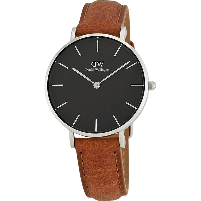 Daniel Wellington Durham Γυναικείο Ρολόι 32mm Καφέ Δερμάτινο Λουράκι DW00100178