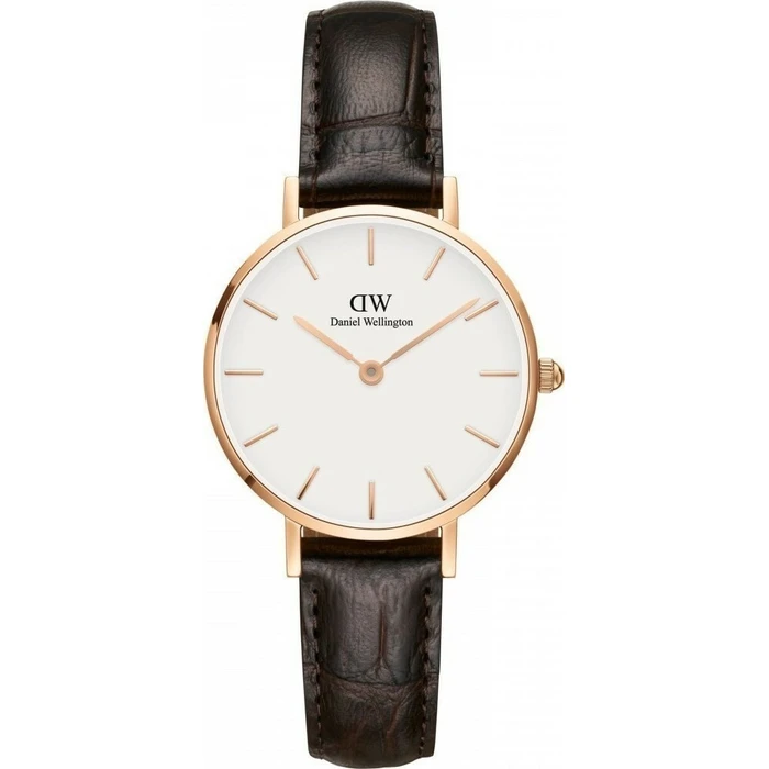 Daniel Wellington Classic Petite York Women's Watch 28mm Brown Leather Strap DW00100232