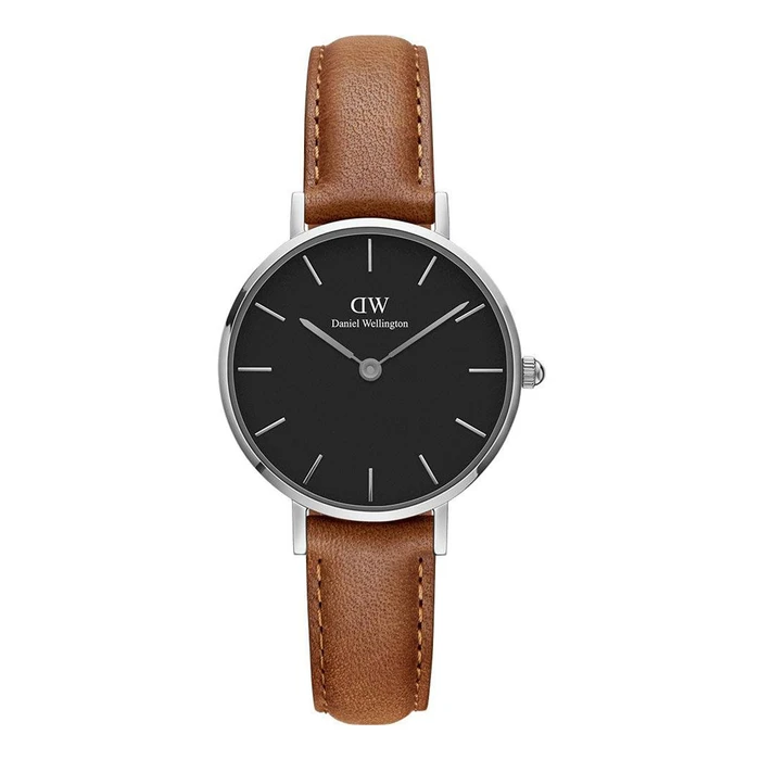 Daniel Wellington Γυναικείο Ρολόι 32mm Μπαταρίας με Καφέ Δερμάτινο Λουράκι DW00600234