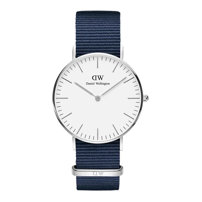 Daniel Wellington Men's Quartz Watch 40mm with Blue Fabric Strap DW00600276