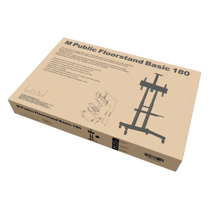 Multibrackets M Public Floorstand Basic 180 - Floorstand for TVs up to 80" (90 kg max)