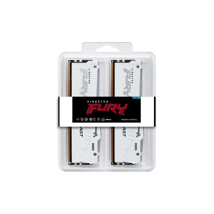 Kingston Μνήμη FURY Beast RGB - 32 GB (2 x 16 GB) - DDR5 6800 UDIMM CL34