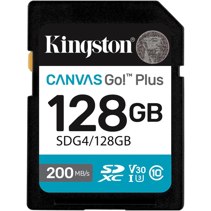 Kingston microSDXC 128GB with SD Adapter - UHS‑I U3 V30 Class 10