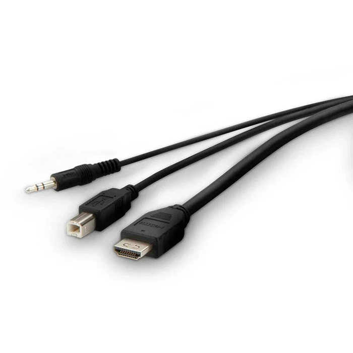 Belkin F1DN1CCBL KVM Cable HDMI 2.0 + USB + Audio, 3 m, Black