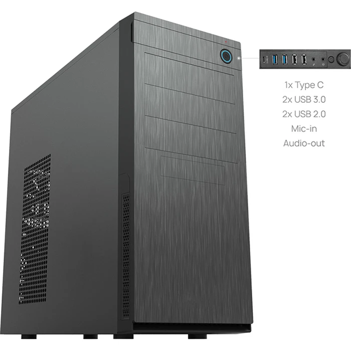 Chieftec HC-10B-OP Midi Tower Κουτί Υπολογιστή Μαύρο