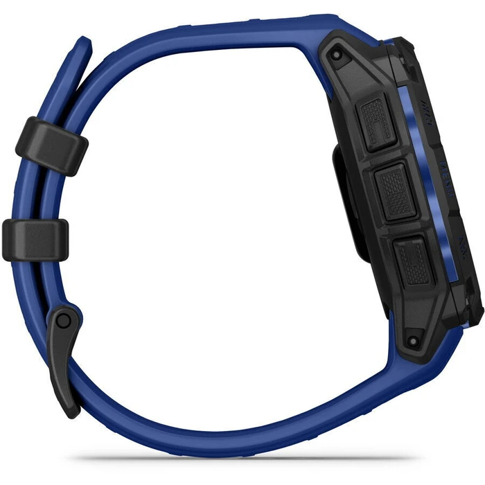 Garmin Instinct 3 AMOLED Αλουμινένιο Smartwatch 45mm Αδιάβροχο με Παλμογράφο (Μαύρο/Μπλε Λουράκι)
