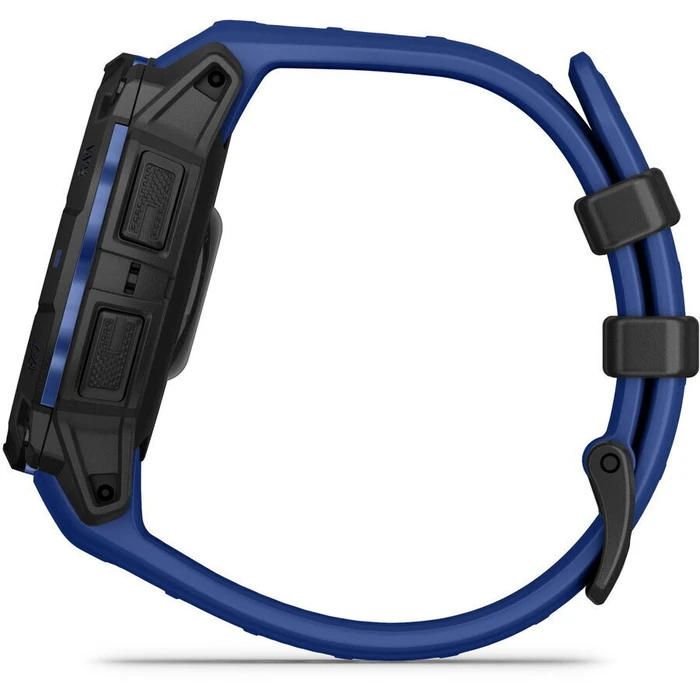 Garmin Instinct 3 AMOLED Αλουμινένιο Smartwatch 45mm Αδιάβροχο με Παλμογράφο (Μαύρο/Μπλε Λουράκι)