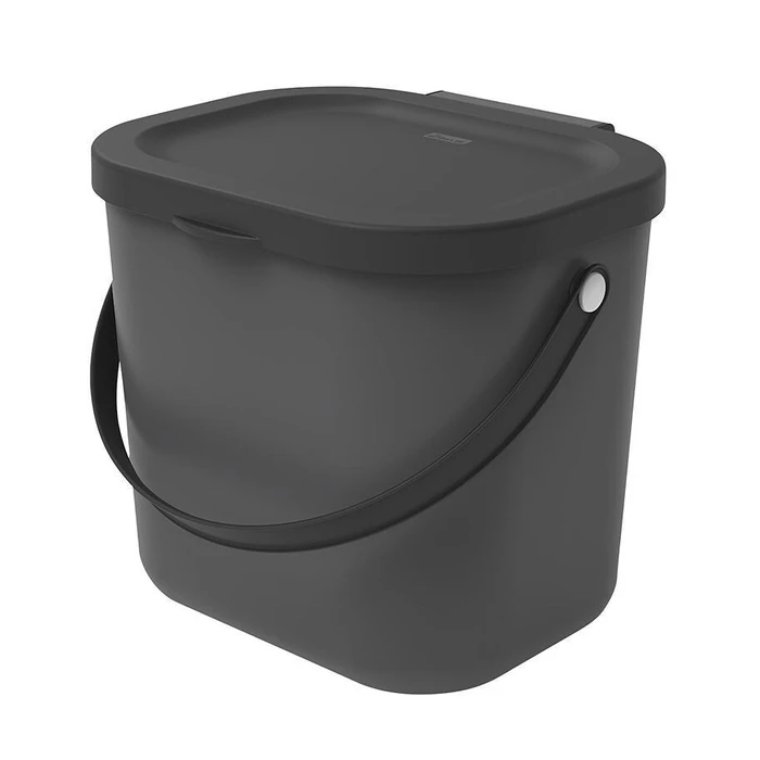 Rotho Babydesign Albula Plastic Waste Bin 6 L - Anthracite