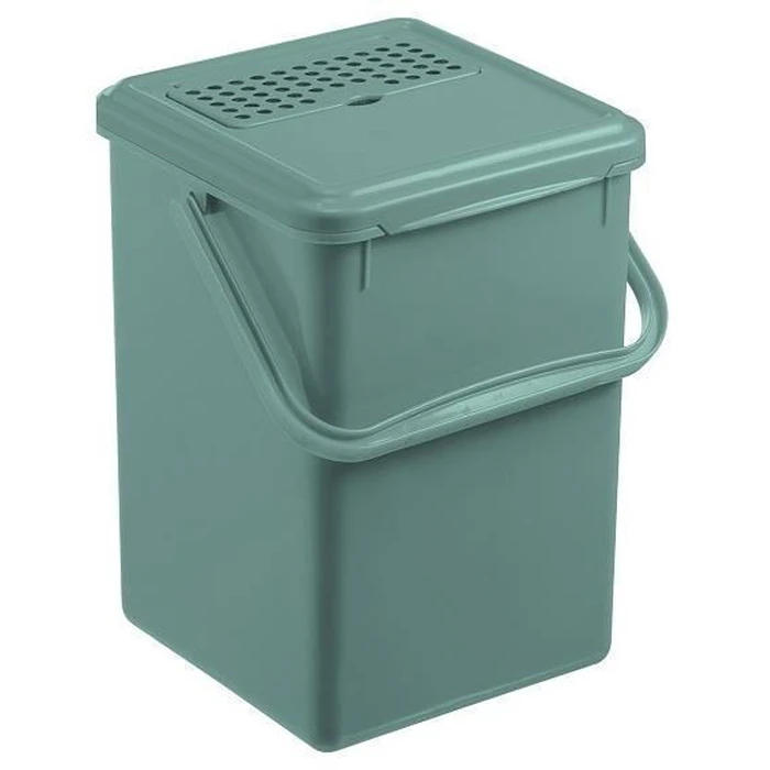 9L Compost Bucket with Carbon Filter, Bio Mistletoe Green