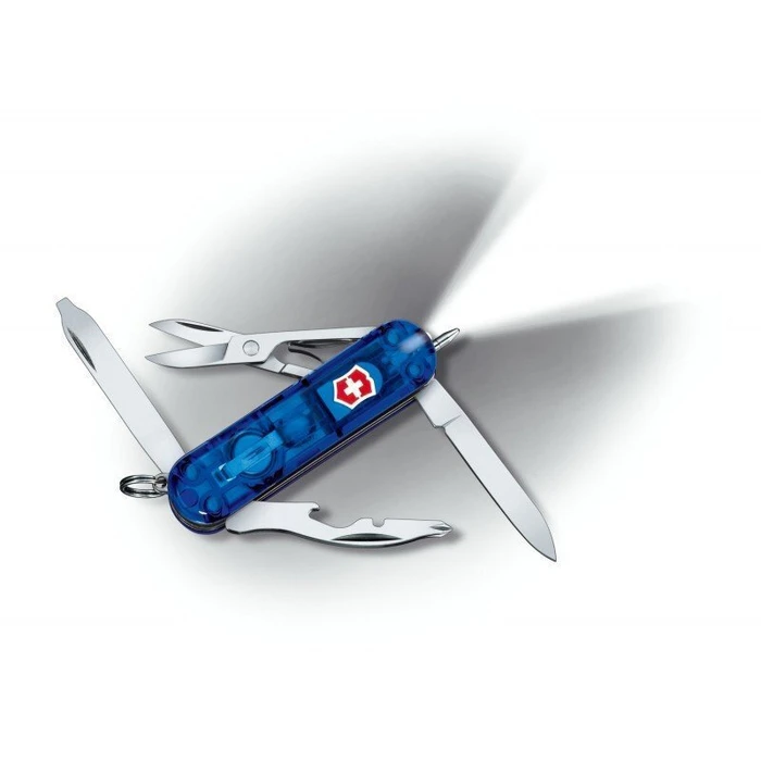 VICTORINOX Midnite Manager Pocket Knife, Blue Transparent