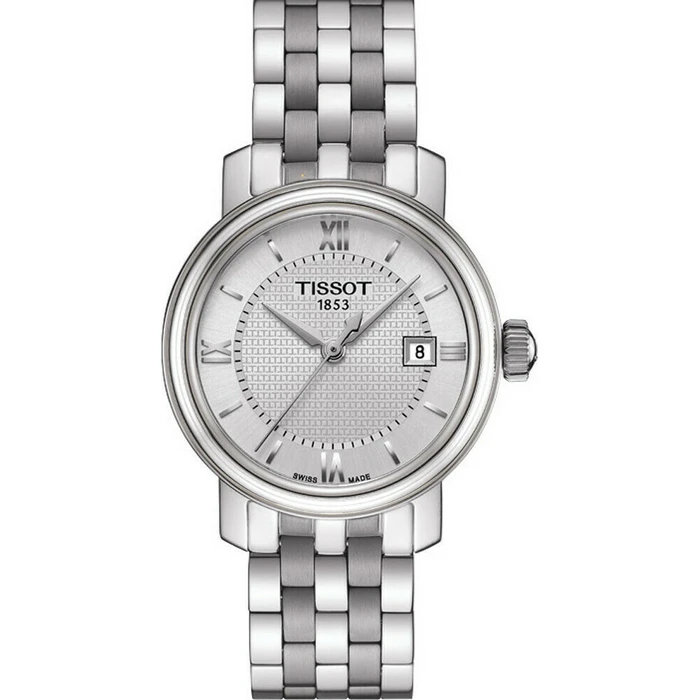 Tissot Γυναικείο Ρολόι 29mm Μπαταρίας Ασημί Μεταλλικό Μπρασελέ T097.010.11.038.00