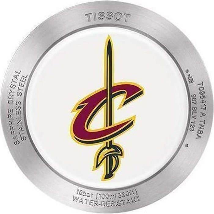 Tissot Quickster Chronograph NBA Cleveland Cavaliers Ανδρικό Ρολόι 42mm Χρονογράφος Μπαταρίας με Μπορντό Υφασμάτινο Λουράκι T095.417.17.037.13