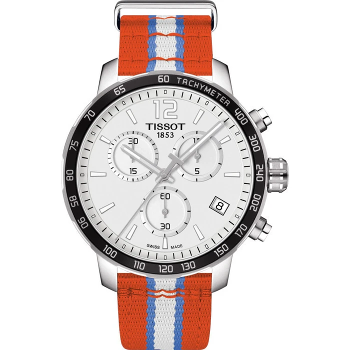 Tissot Quickster Chronograph NBA Oklahoma City Thunder Men's Watch 42mm Quartz with Fabric/Nylon Strap T095.417.17.037.14