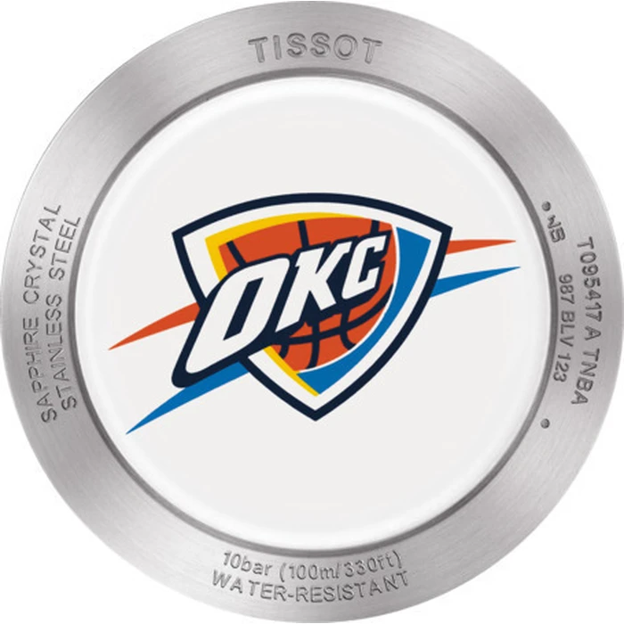 Tissot Quickster Chronograph NBA Oklahoma City Thunder Men's Watch 42mm Quartz with Fabric/Nylon Strap T095.417.17.037.14