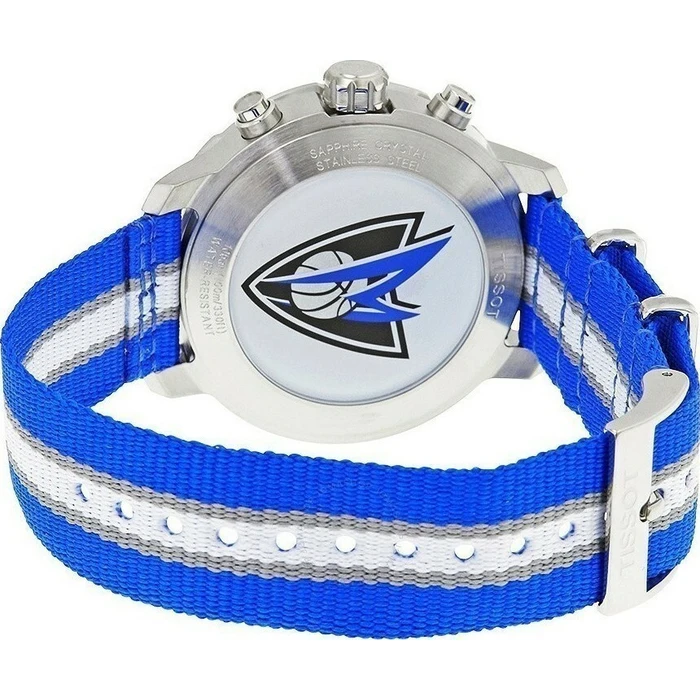 Tissot Quickster Chronograph NBA Dallas Mavericks Ανδρικό Ρολόι 42mm με Μπλε Υφασμάτινο Λουράκι