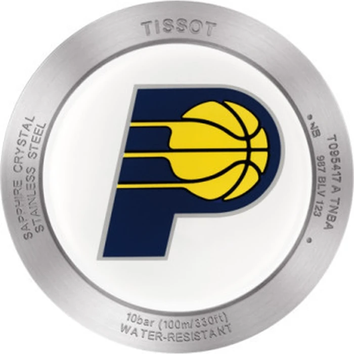 Tissot Quickster Χρονογράφος NBA Indiana Pacers Ανδρικό Ρολόι 42 mm με Μπλε Υφασμάτινο Λουράκι