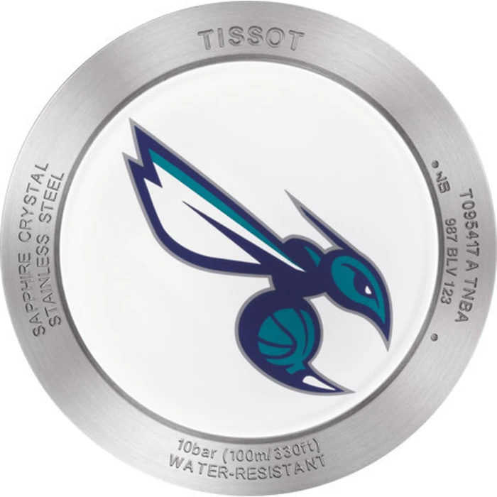 Tissot Quickster Chronograph NBA Charlotte Hornets Men's Watch 42mm Blue Nylon Strap T095.417.17.037.30