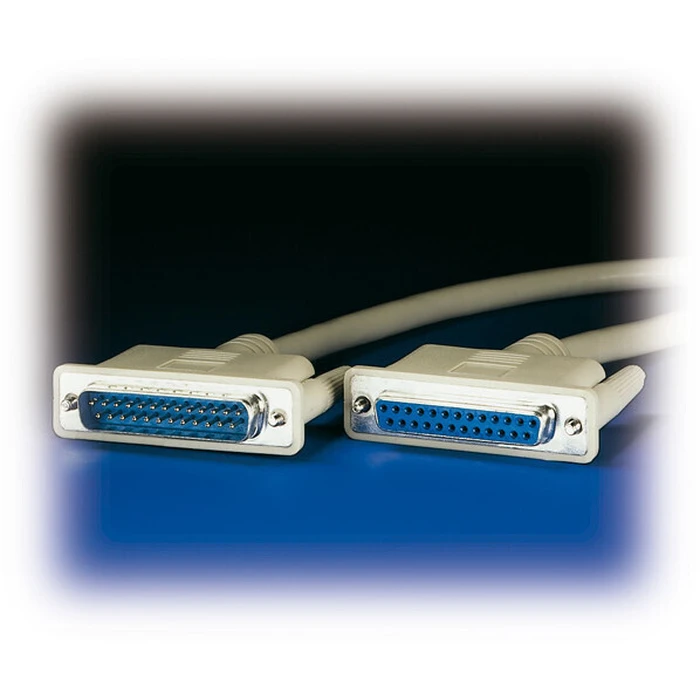 ROLINE RS232 Καλώδιο DB25 αρσ.-αρσ., 6 m, μπλε
